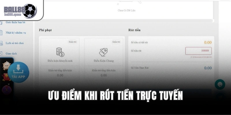 Rút Tiền Ball88 – Quy Trình Nhanh Gọn Nhận Thưởng Qua 3 Bước